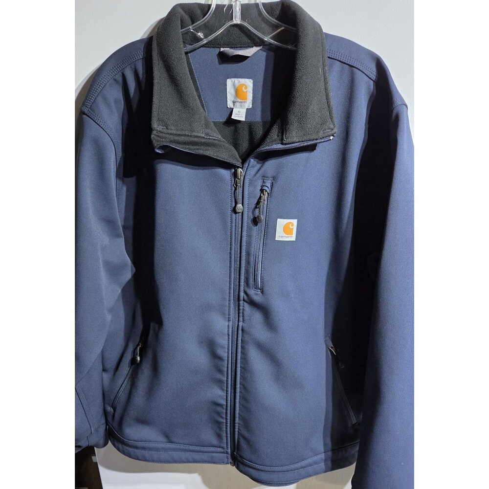 Carhartt Rain Defender Crowley Softshell Jacket Navy Blue Mens XL 102199 412